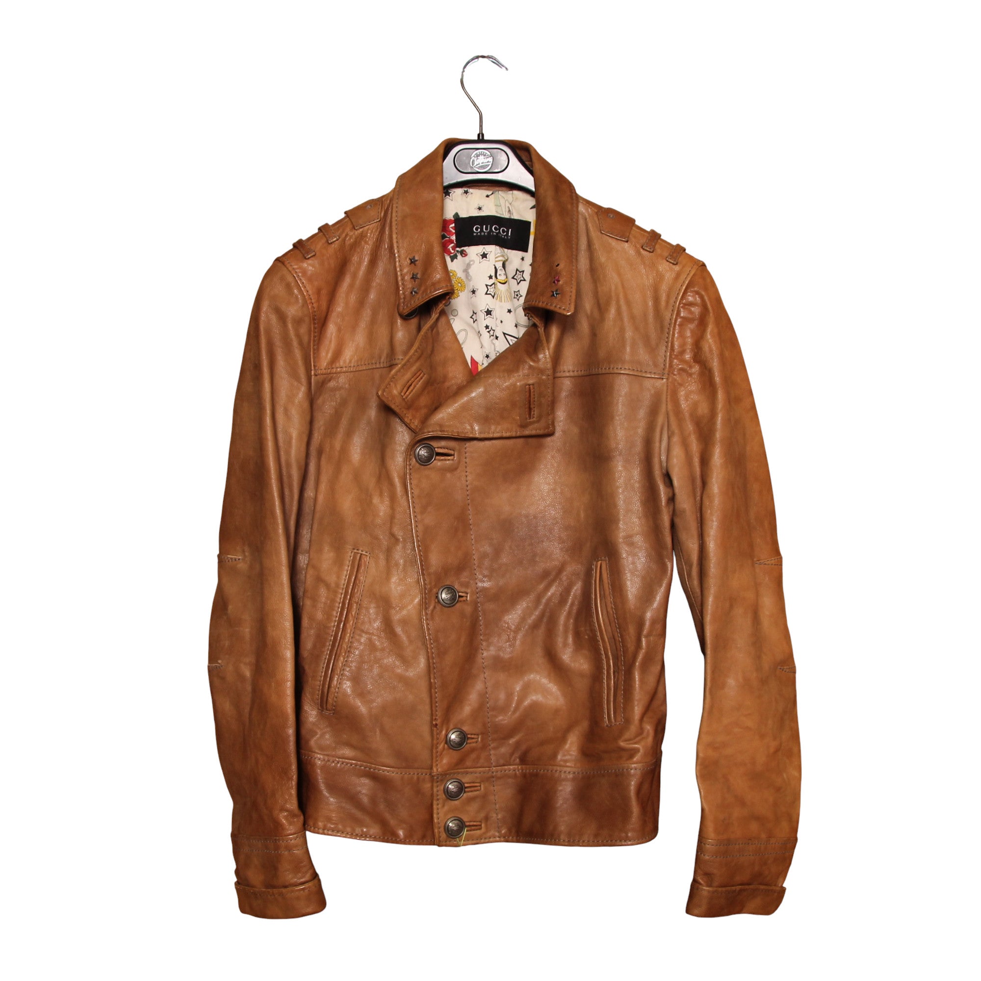 Gucci Giacca in Pelle Beige Taglia 50 Uomo – Vintage Clothing Shop