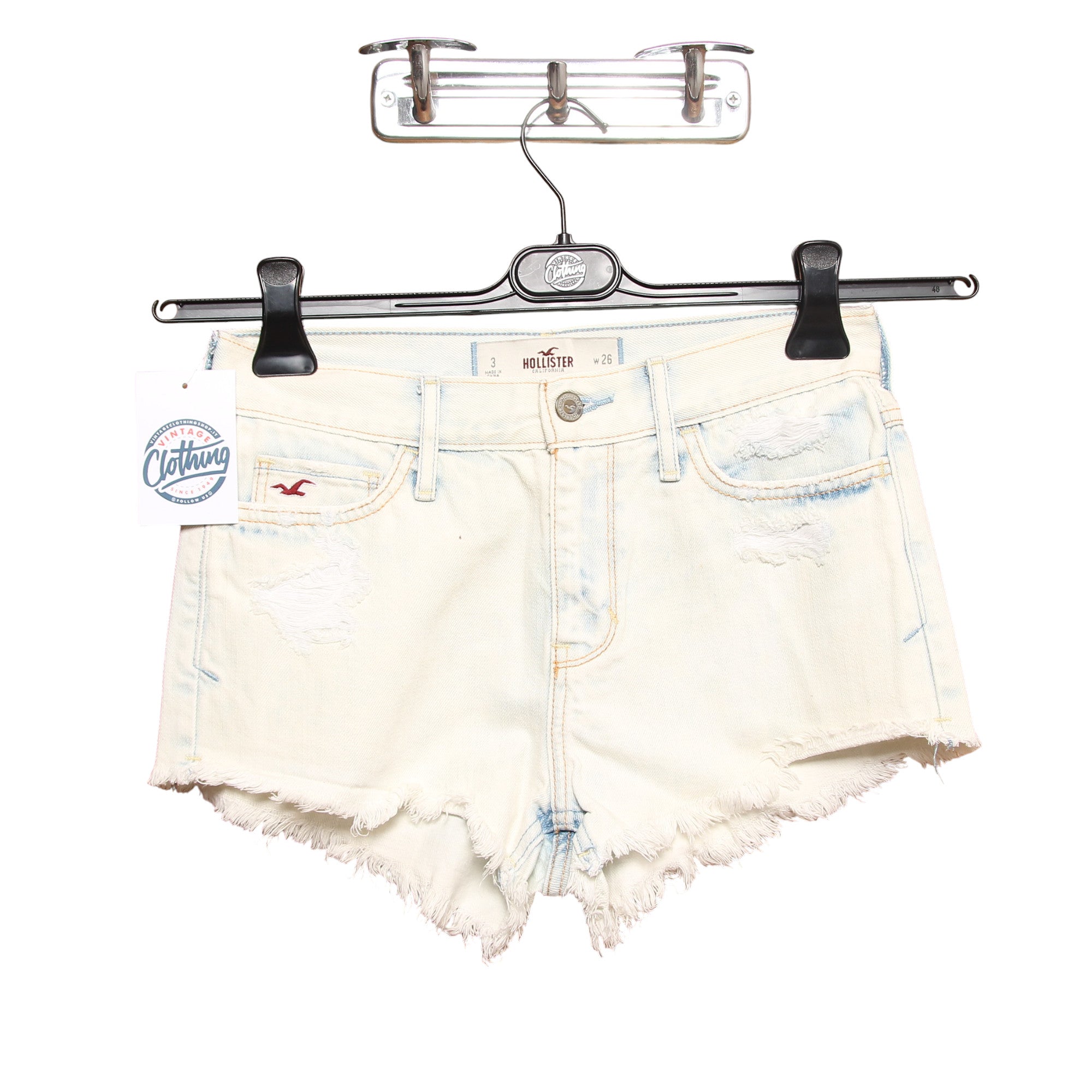 Hollister Shorts di Jeans Denim W26 Donna � Vintage Clothing Shop