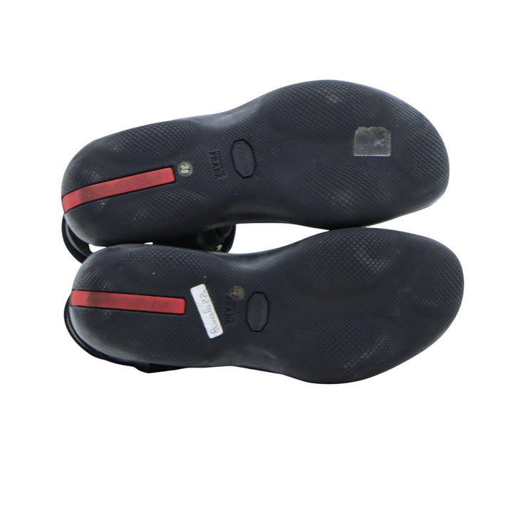 Prada Linea Rossa Sandalo Nero Eu 39 Donna