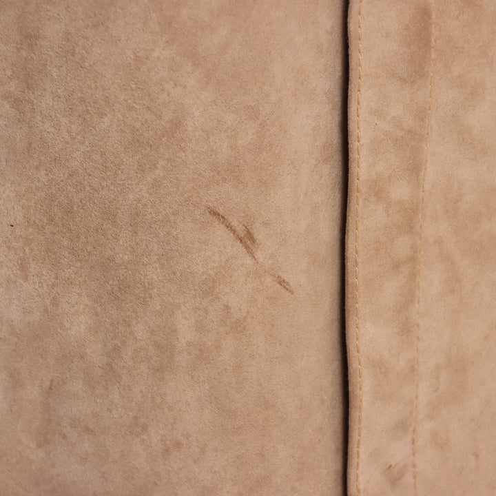 Montone a cappotto beige da donna