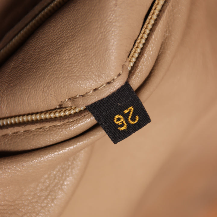 Montone a cappotto beige da donna