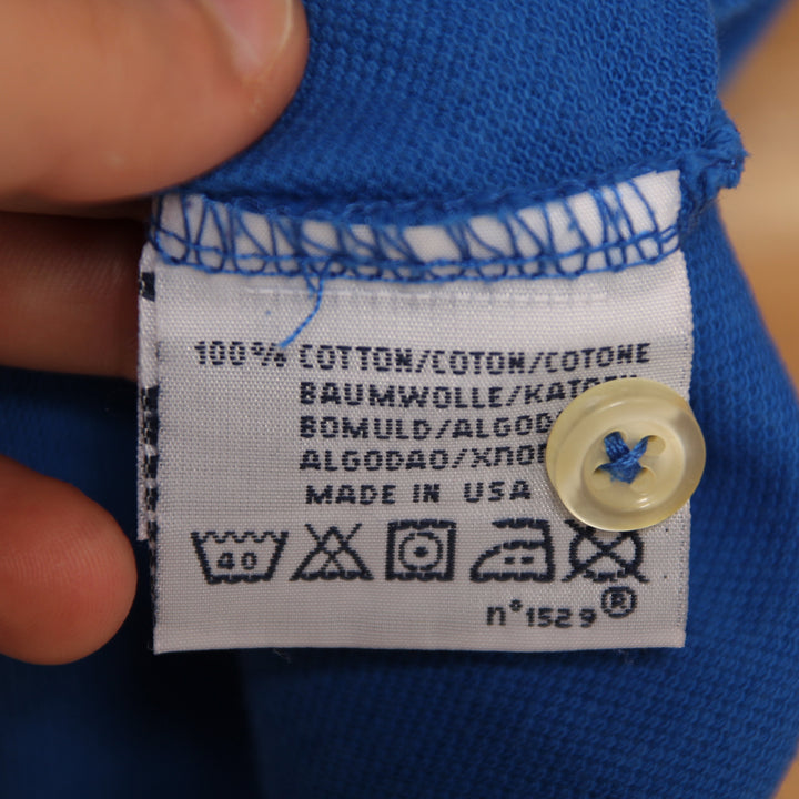 Polo by Ralph Lauren Custom Fit Polo Blu Taglia XL Uomo Made in USA