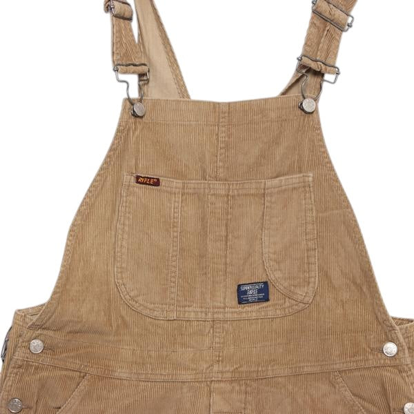 Rifle Big Open Sky salopette di jeans beige W36 uomo