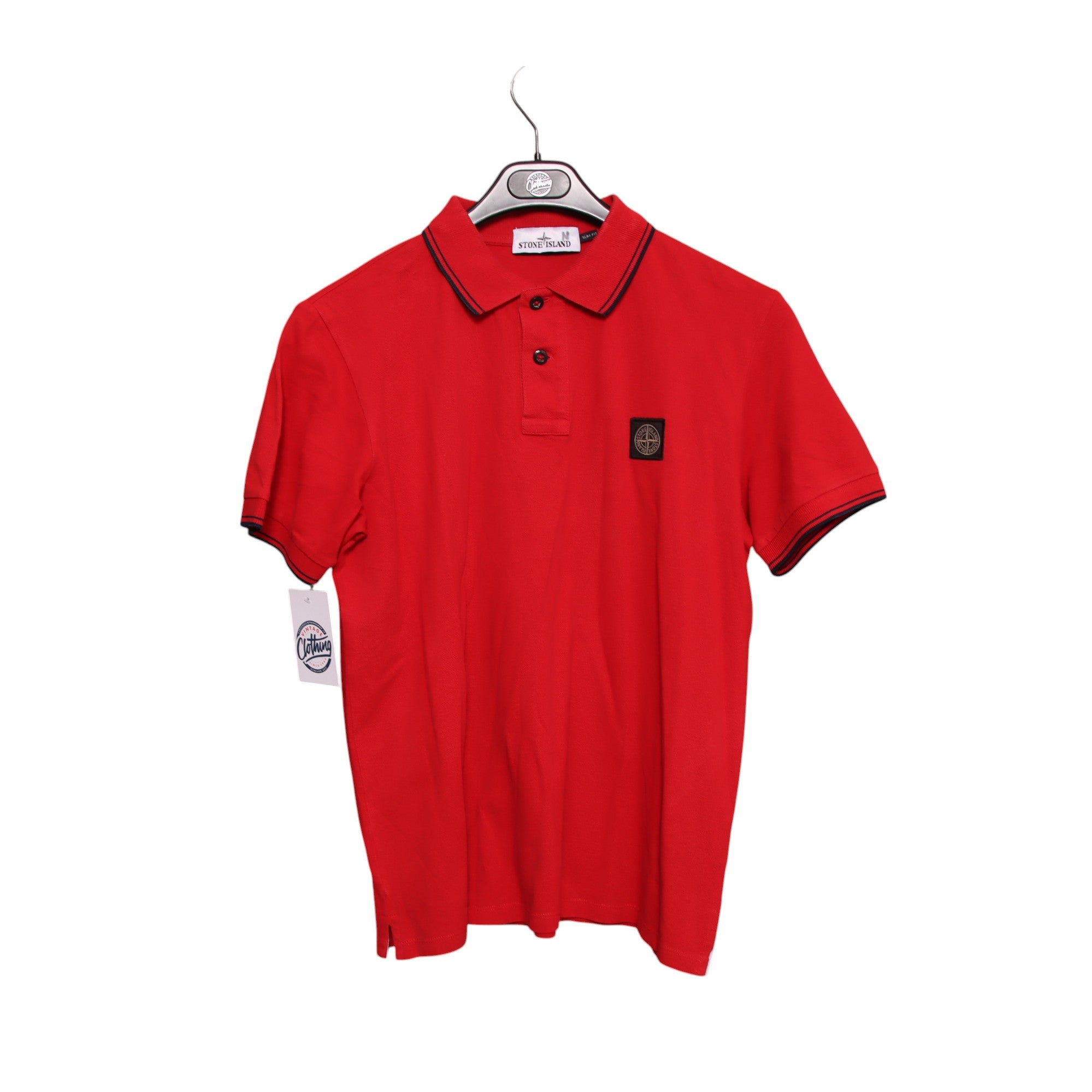 Stone Island Slim Fit polo rossa taglia M uomo – Vintage Clothing Shop