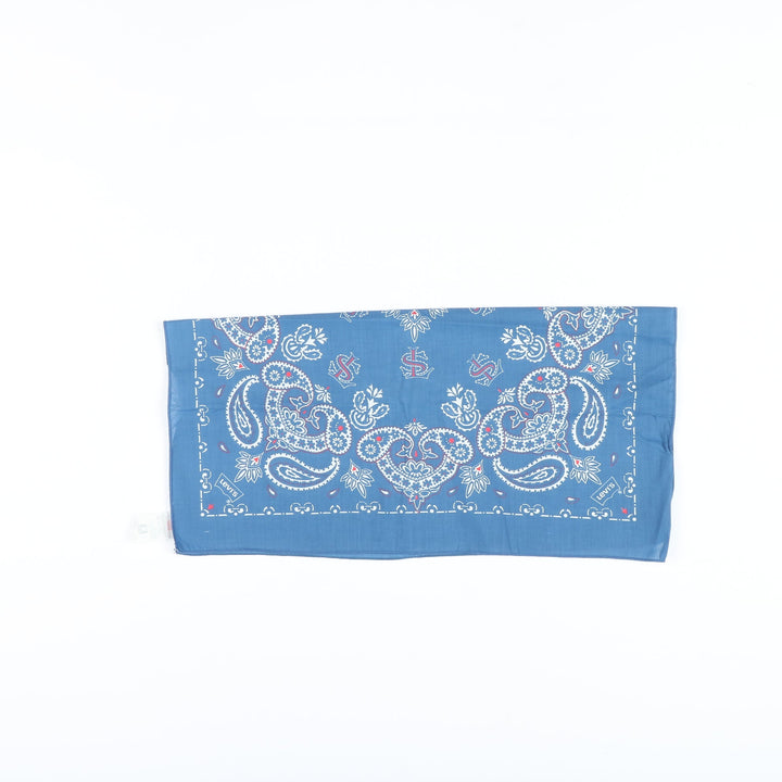 Levi's Bandana Deadstock Nuovo Unisex Blu a fantasia Vintage