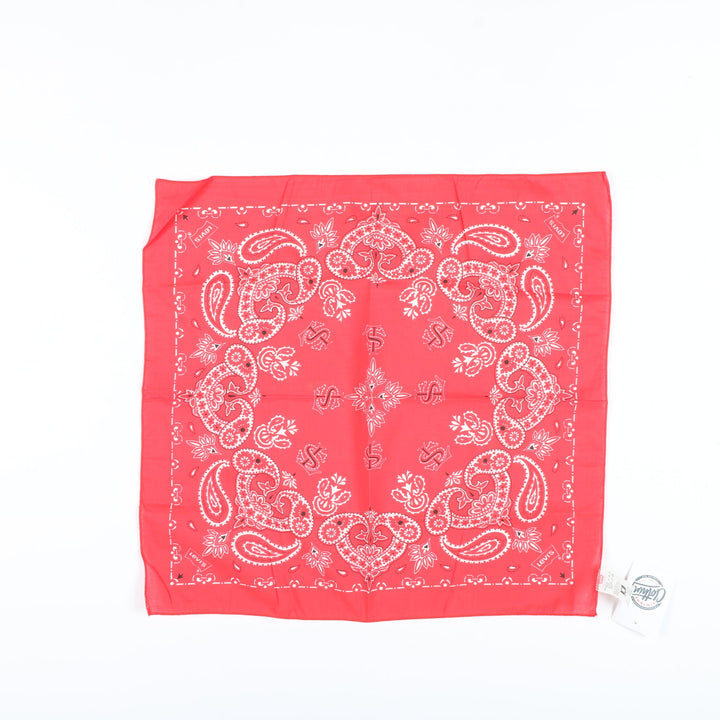 Levi's Bandana Deadstock Nuovo Unisex Rosso a fantasia Vintage