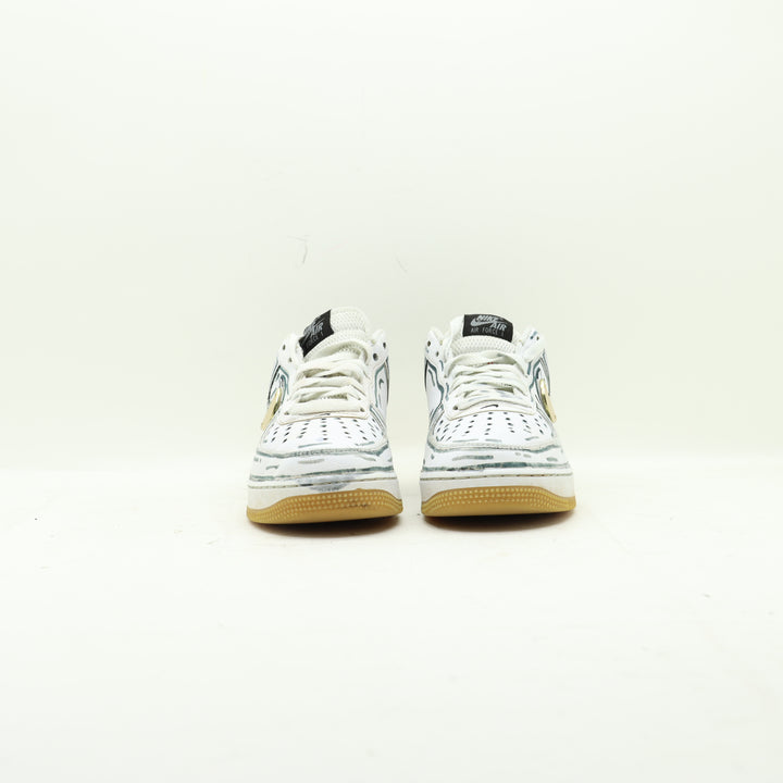 Nike x NBA Air Force 1 Custom Basse Bianche Eur 41 Uomo