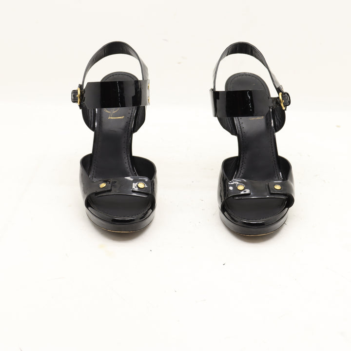 Yves Saint Laurent Sandalo Nero Eur 36.5 Donna