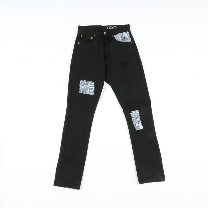 Levi's 501 Custom Jeans Nero W27 Unisex Vita Alta