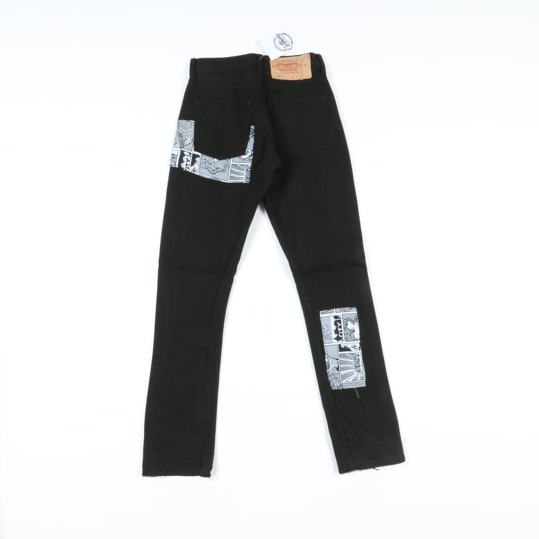 Levi's 501 Custom Jeans Nero W27 Unisex Vita Alta