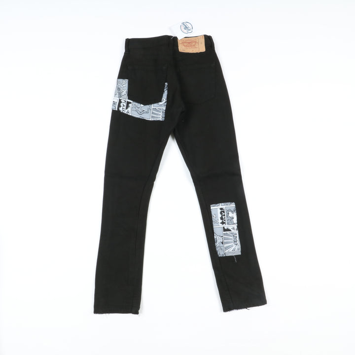 Levi's 501 Custom Jeans Nero W27 Unisex Vita Alta