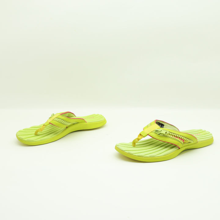 Diesel Infradito Verde Eur 38.5 Unisex