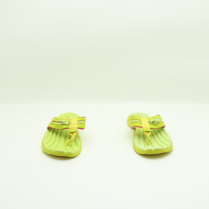Diesel Infradito Verde Eur 38.5 Unisex