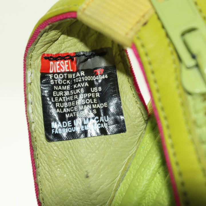 Diesel Infradito Verde Eur 38.5 Unisex