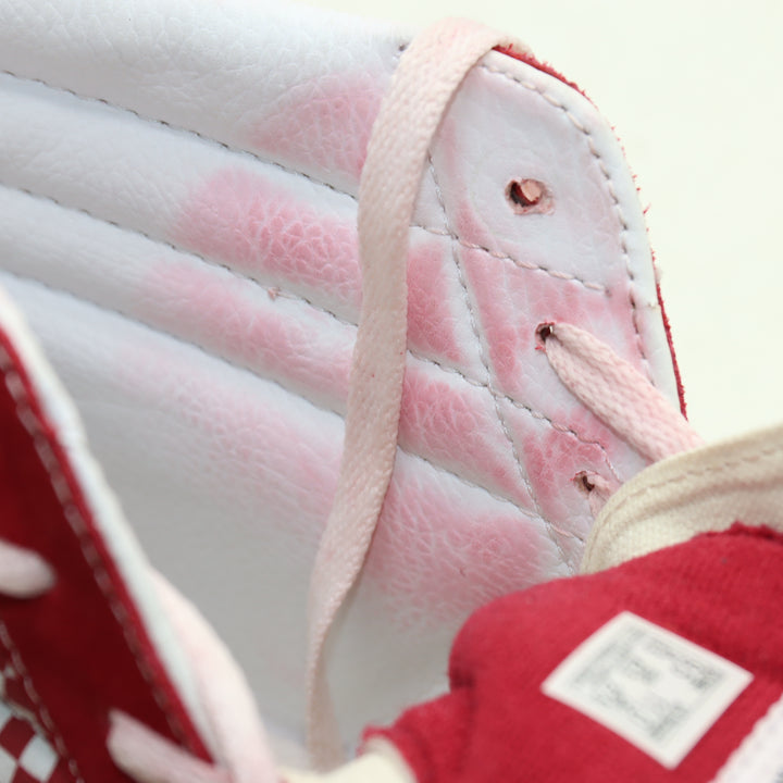 Vans SK8 Hi Scarpe Rosse a Scacchi Eu 42.5 Unisex