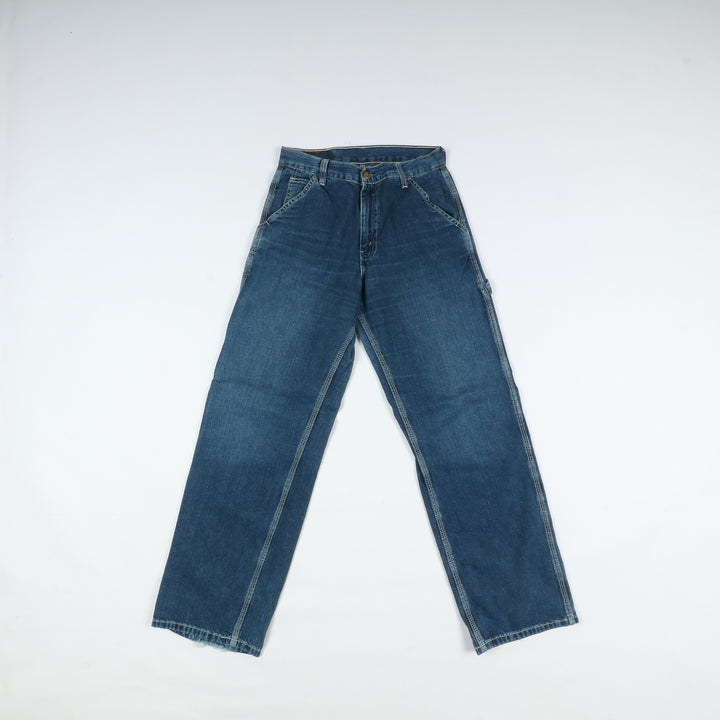 Levi's 673 Work Orange Tab Jeans Denim W28 L32 Unisex