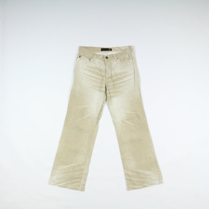 Roberto Cavalli Palazzo Jeans Beige XS Donna