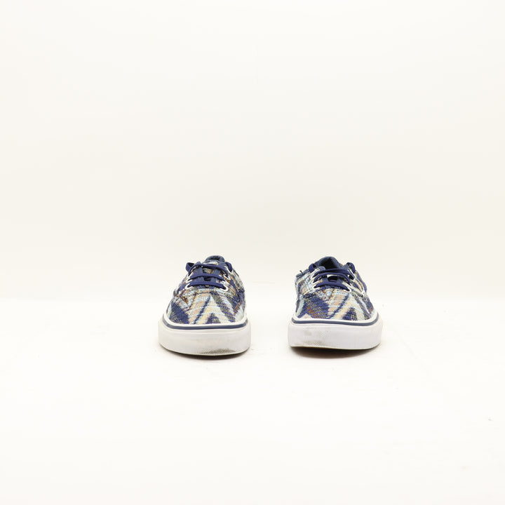 Vans Authentic Basse Blu con Fantasia Eur 36.5 Unisex