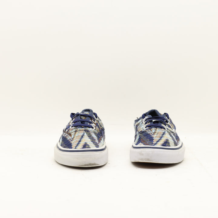 Vans Authentic Basse Blu con Fantasia Eur 36.5 Unisex