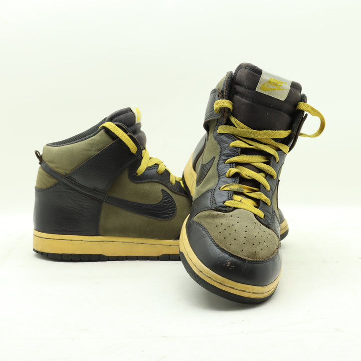 Nike Dunk Hi Scarpe Verdi e Arancioni Eu 46 Uomo