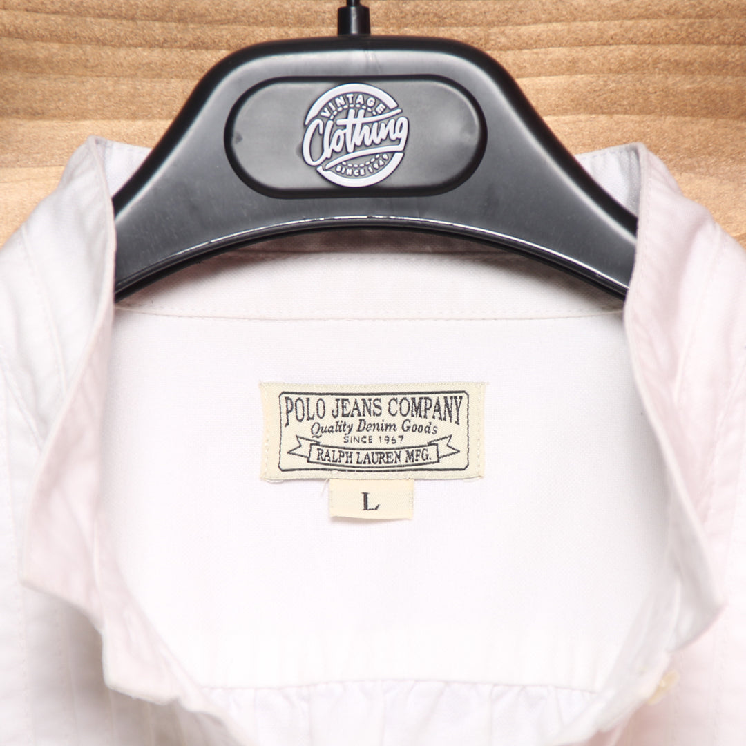 Camicia Ralph Laurant Polo Jeans Company Bianca Taglia L Donna