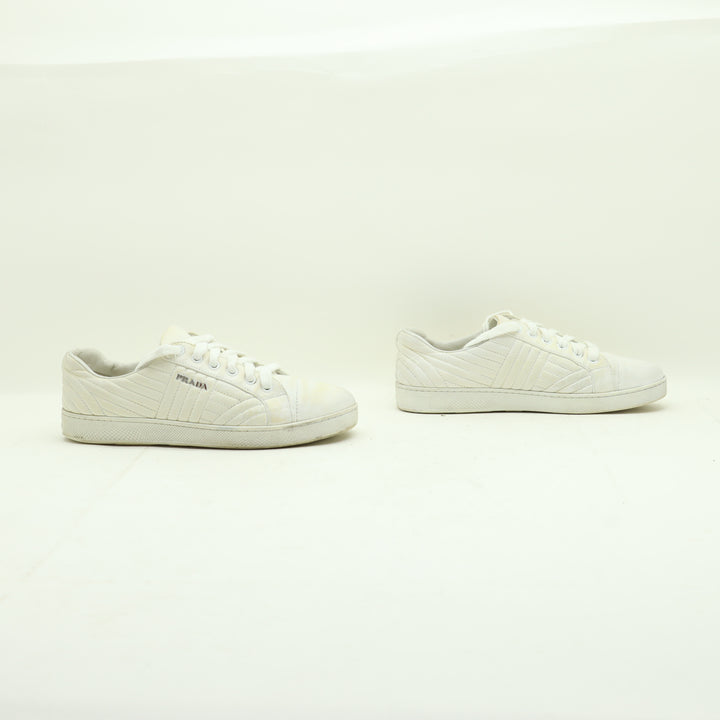 Prada Scarpe Bianche Eu 37.5 Donna