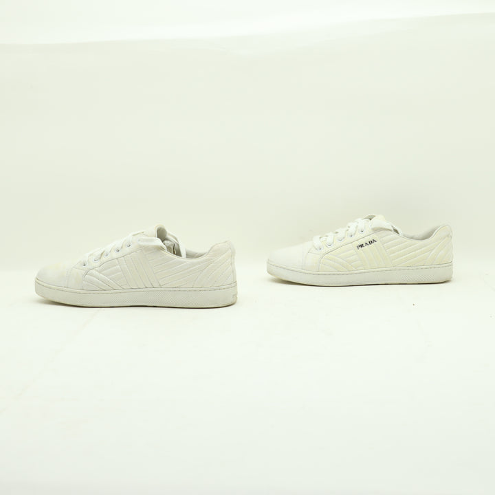 Prada Scarpe Bianche Eu 37.5 Donna
