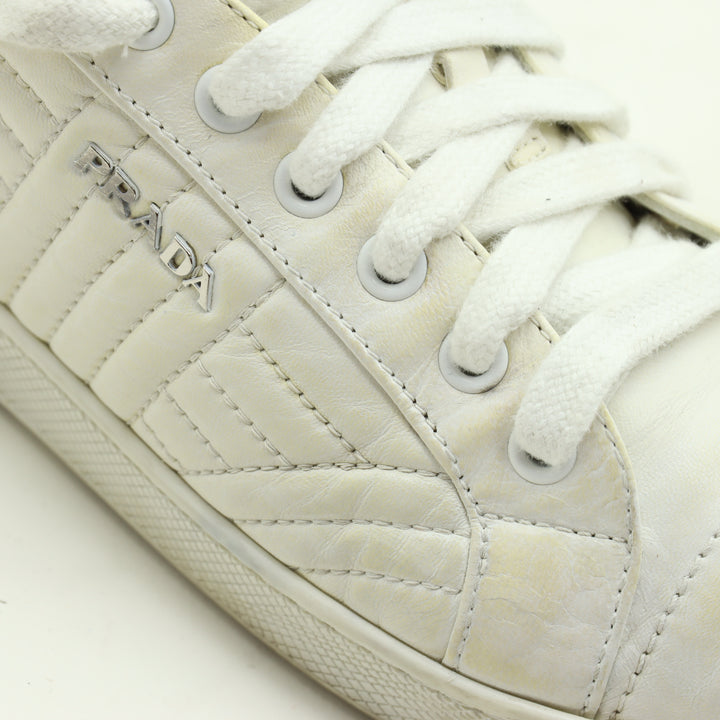 Prada Scarpe Bianche Eu 37.5 Donna