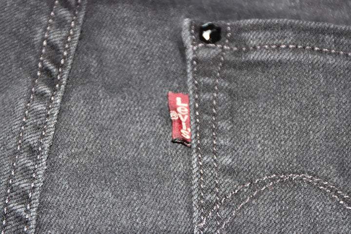 Levi's Mid Rise Skinny Jeans Nero W28 L32 Donna