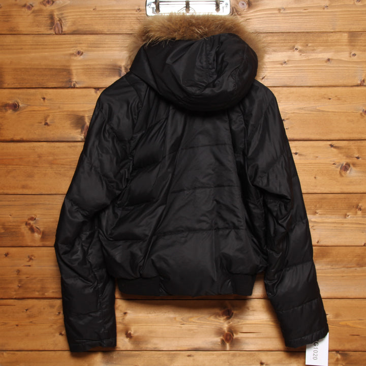 Moncler Giubbotto Nero Taglia XL Donna