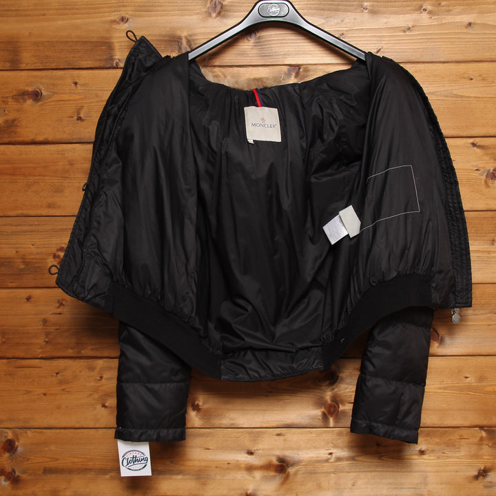 Moncler Giubbotto Nero Taglia XL Donna