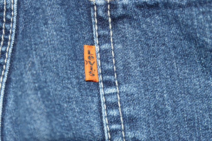 Levi's 673 Work Orange Tab Jeans Denim W28 L32 Unisex