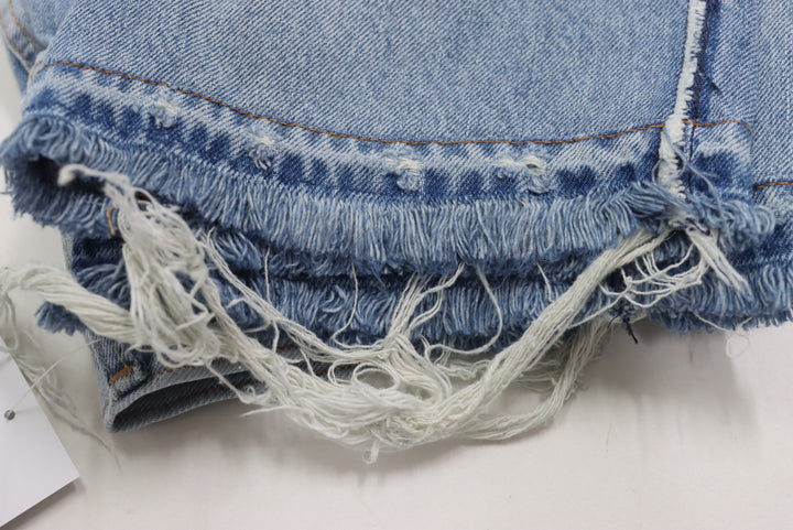 Levi's 501 Premium Big E Jeans Denim Strappato W32 L32 Unisex