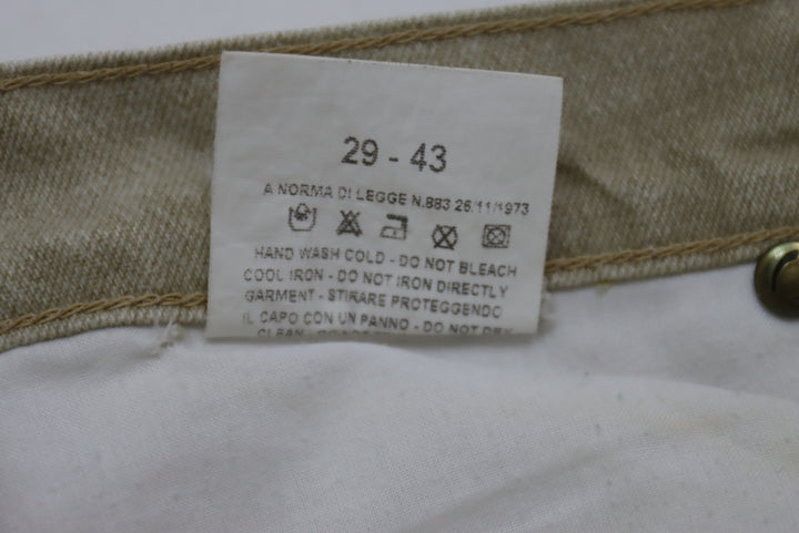 Roberto Cavalli Palazzo Jeans Beige XS Donna