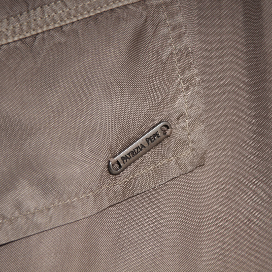 Patrizia Pepe Pantalone Tuta Marrone Taglia 42 Donna