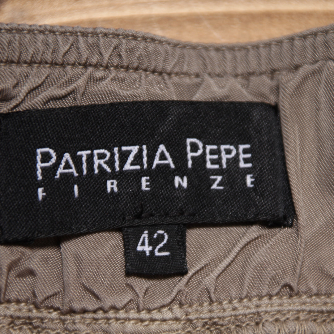 Patrizia Pepe Pantalone Tuta Marrone Taglia 42 Donna