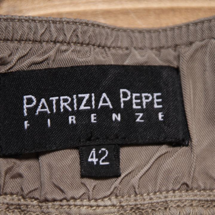 Patrizia Pepe Pantalone Tuta Marrone Taglia 42 Donna