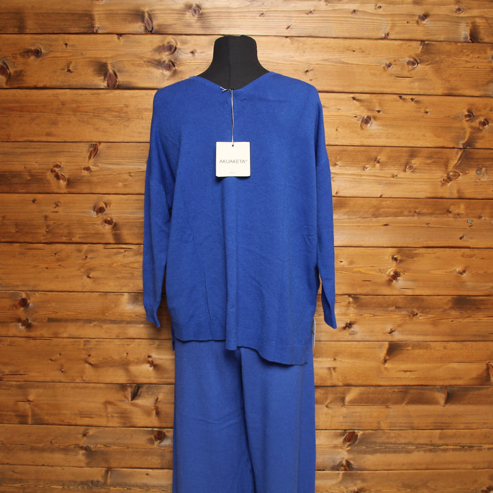 Akuaketa AKK 1254 Completo Blu Elettrico Taglia M/L Donna Deadstock w/Tags