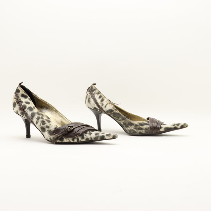 Just Cavalli Scarpe Decollete Beige e Marrone EU 40 Donna