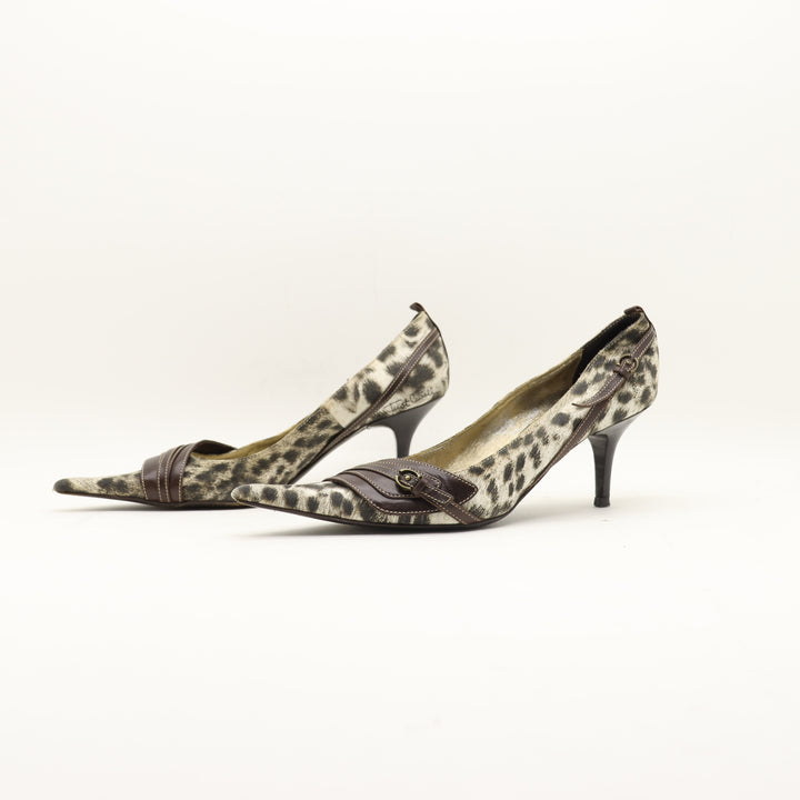 Just Cavalli Scarpe Decollete Beige e Marrone EU 40 Donna