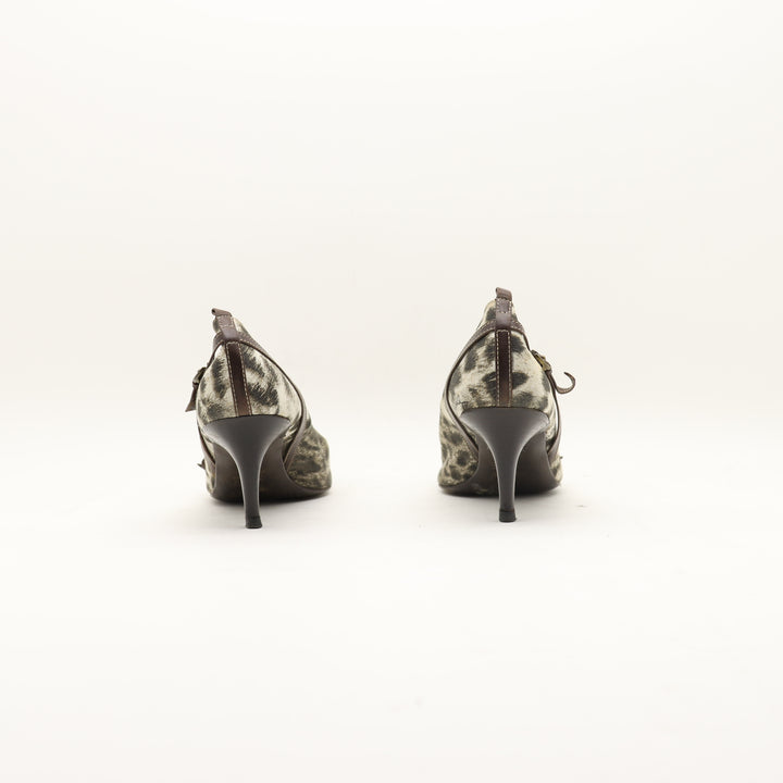 Just Cavalli Scarpe Decollete Beige e Marrone EU 40 Donna
