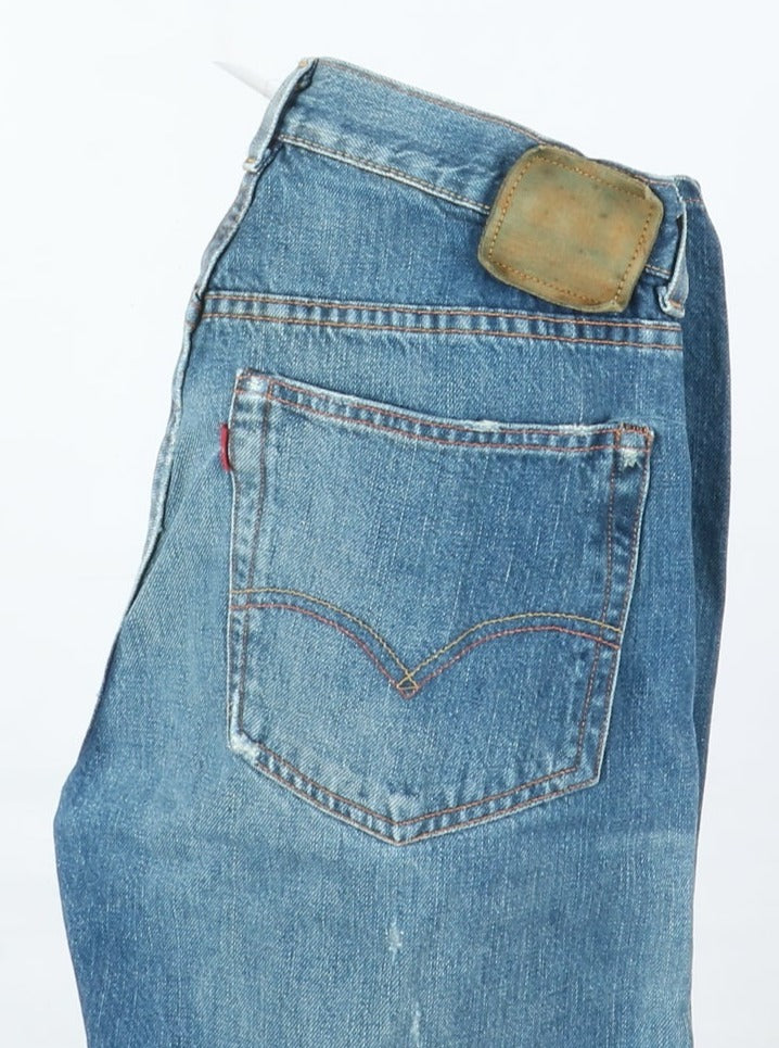 Levi's 501 Rivets Big E Selvedge Denim W30 L34 Unisex Made in USA
