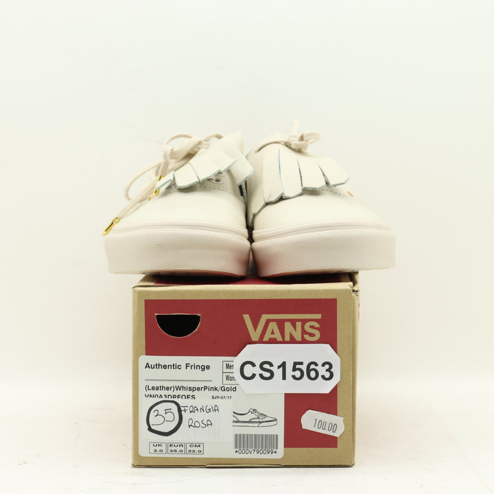 Vans Authentic Fringe Basse Rosa Eur 35 Unisex
