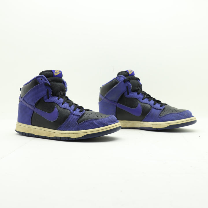 Nike Dunk High Nere e Viola Eur 45 Uomo