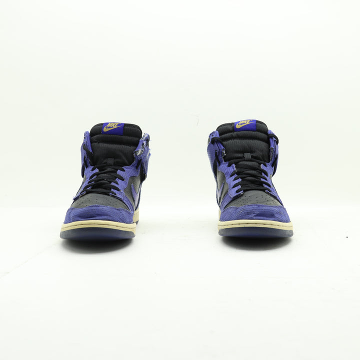 Nike Dunk High Nere e Viola Eur 45 Uomo