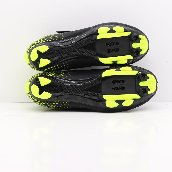 North Wave Nuove Mtb Strappo Scarpe da Bicicletta Nere e Giallo Fluo Eur 40 Uomo