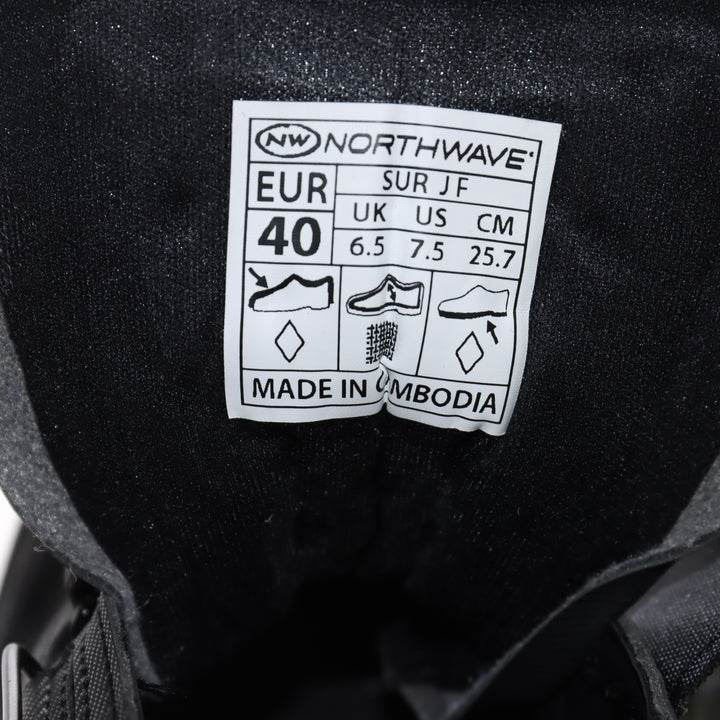 North Wave Nuove Mtb Strappo Scarpe da Bicicletta Nere e Giallo Fluo Eur 40 Uomo