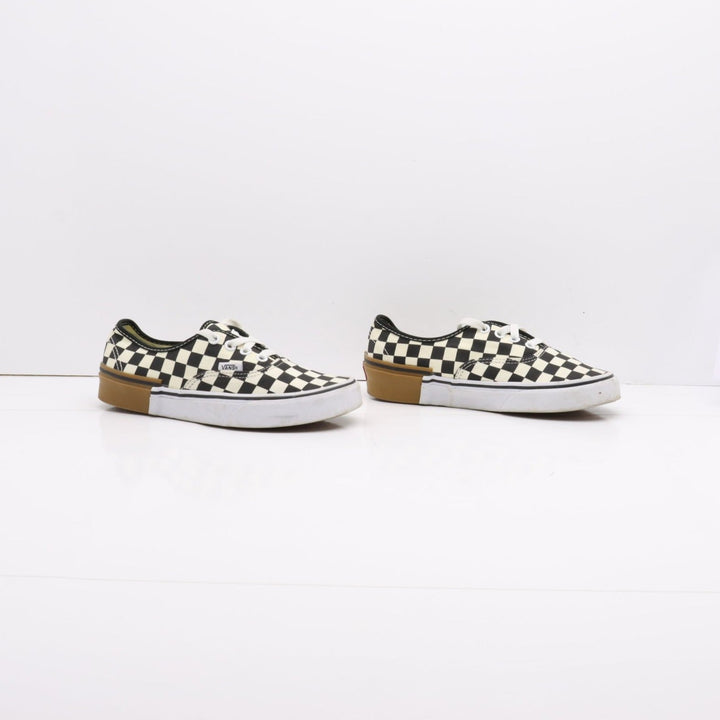 Vans Authentic Basse Bianche e Nere a Quadri Eur 36 Unisex