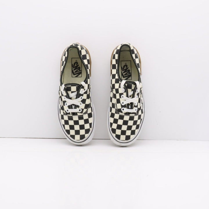 Vans Authentic Basse Bianche e Nere a Quadri Eur 36 Unisex