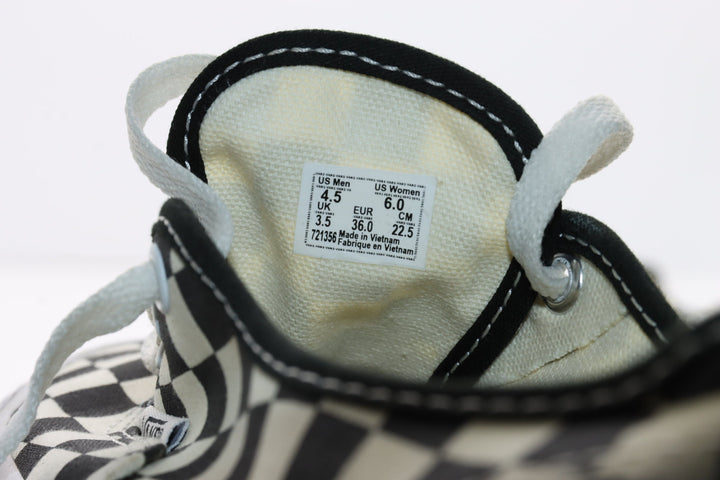 Vans Authentic Basse Bianche e Nere a Quadri Eur 36 Unisex